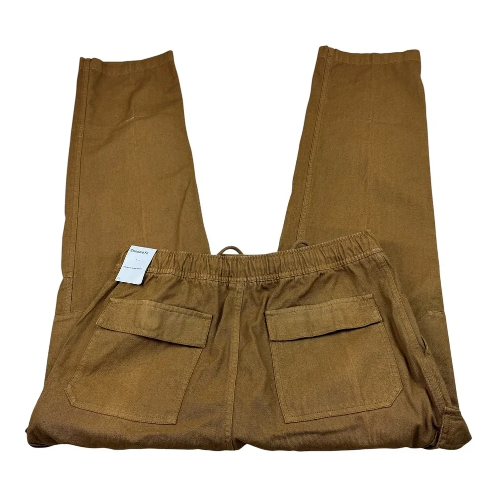 Jordan Flight Essentials Mens Canvas Pants Brown‎ FN6364-231 Size Medium NEW